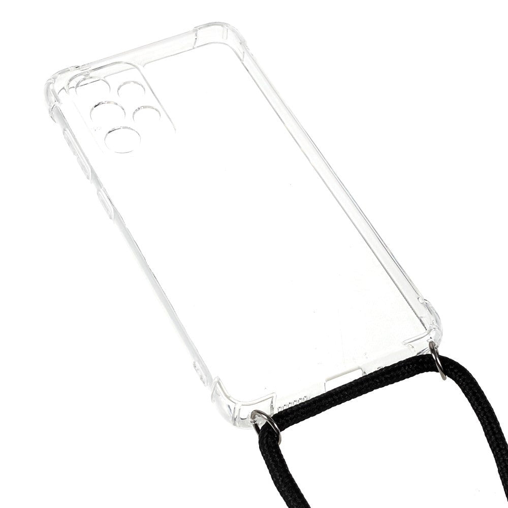 Samsung Galaxy A33 (5G) Flexible Plastic Case w. Hand Strap - Transparent