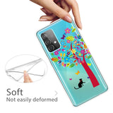 Samsung Galaxy A23 / A23 (5G) Flexible Cover in TPU Plastic - Cat and Tree