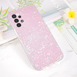 Samsung Galaxy A13 (4G) Hybrid Plastic Case - Glossy Marble - Pink