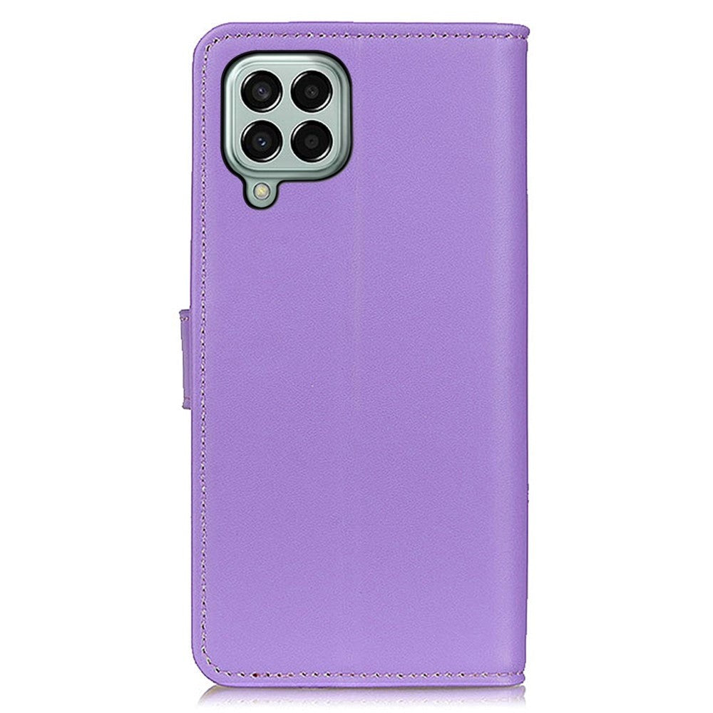 Samsung Galaxy M33 Leather Wallet Case & Kickstand - Purple