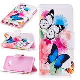 Samsung Galaxy S8 Butterflies & Flowers Wallet Case