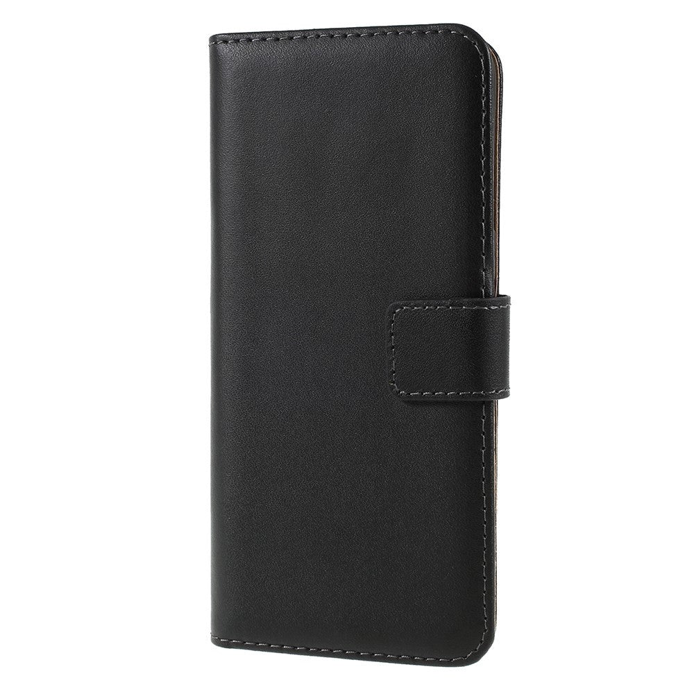 Samsung Galaxy S8 Glossy Leather Wallet Case - Black