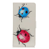 Sony Xperia L4 Leather Wallet Case Ladybug