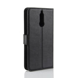 Huawei Mate 10 Lite Wallet Case Soft Pouch Leather Black