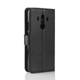 Huawei Mate 10 Pro Wallet Case Soft Pouch Leather Black