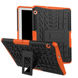 Huawei MediaPad T3 10 Tough Case - Slim 2-in-1 Case - Black / Orange