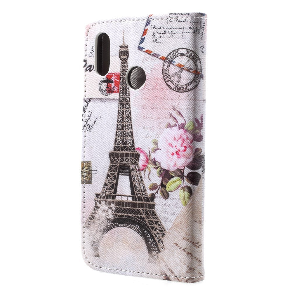 Huawei P20 Lite Leather Wallet Case & Print - Eiffel Tower