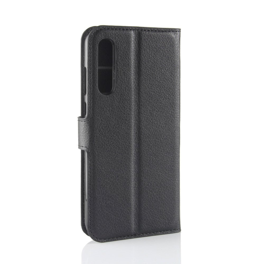 Huawei P20 Pro Leather Wallet Case Soft Pouch Black