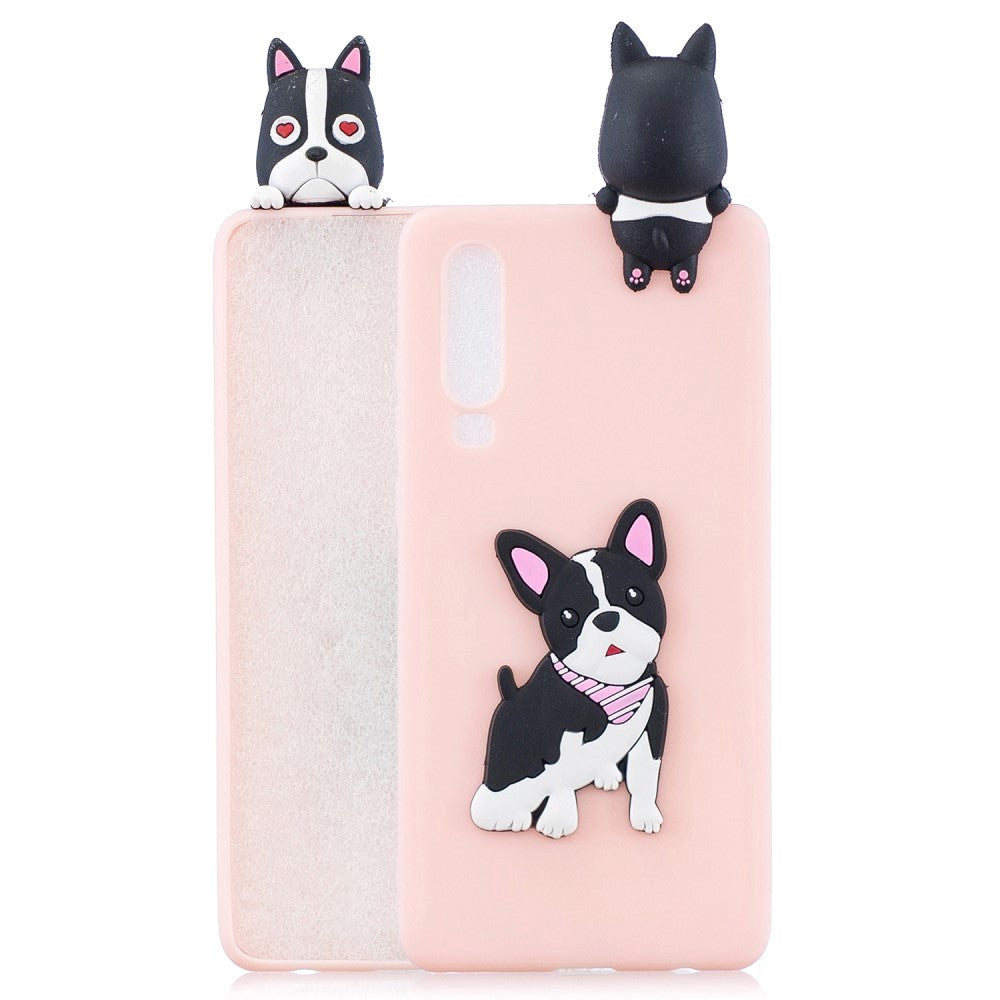 Huawei P30 Flexible Plastic Case 3D - Dog