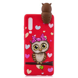 Huawei P30 Flexible Plastic Case 3D - Owl