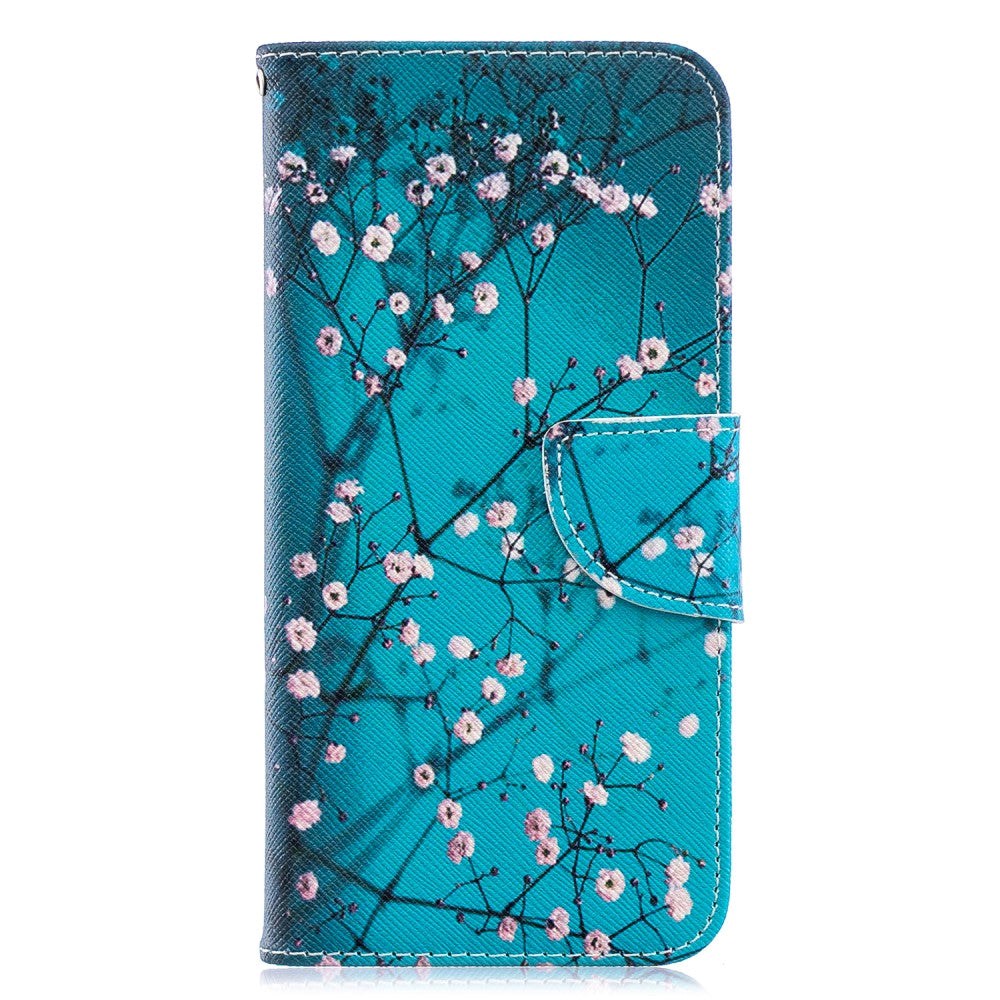 Huawei Y6 / Y6s (2019) Leather Wallet Case - Flower branches