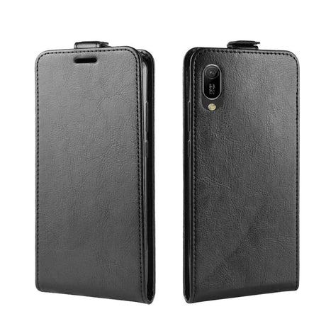 Huawei Y6 (2019) Leather Wallet Case Black