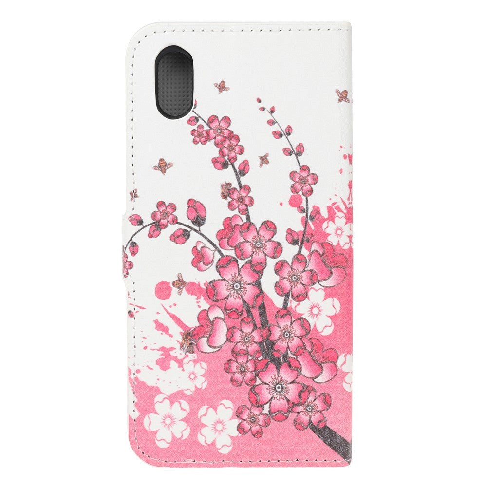 Huawei Y5 (2019) Flip Case w. Pink Flowers