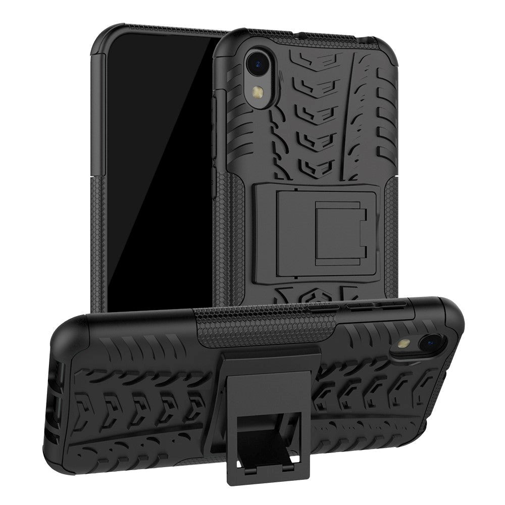 Huawei Y5 (2019) Tough Case w. Stand - Black