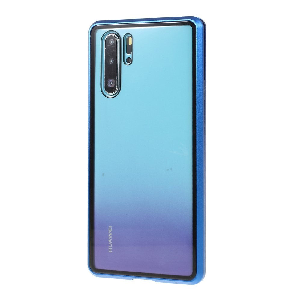 Huawei P30 Pro 360⁰ Magnetic Case w. Glass Back & Front - Blue