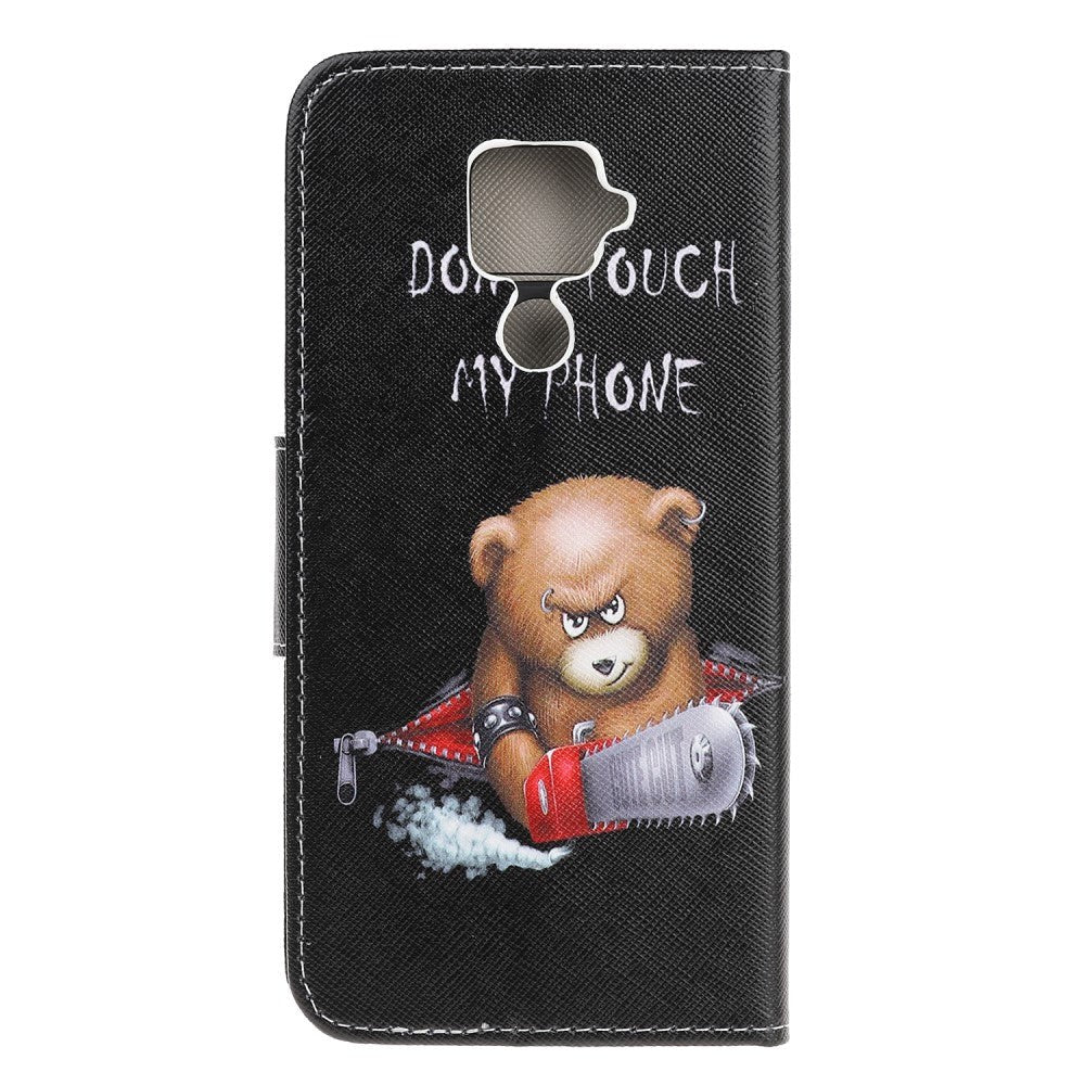 Huawei Mate 30 Lite Leather Wallet Case - Tough Bear