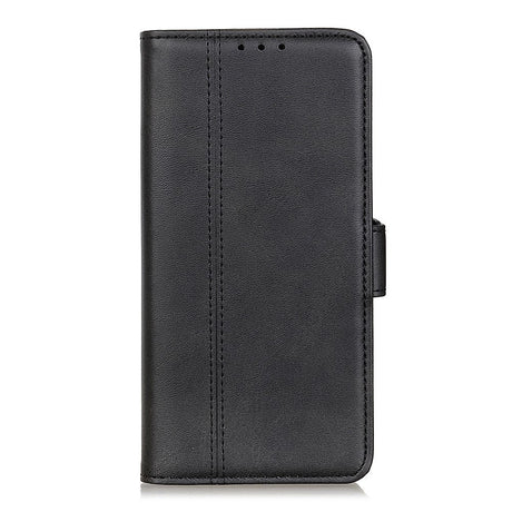 Huawei P40 Business Look Leather Wallet Case - Black