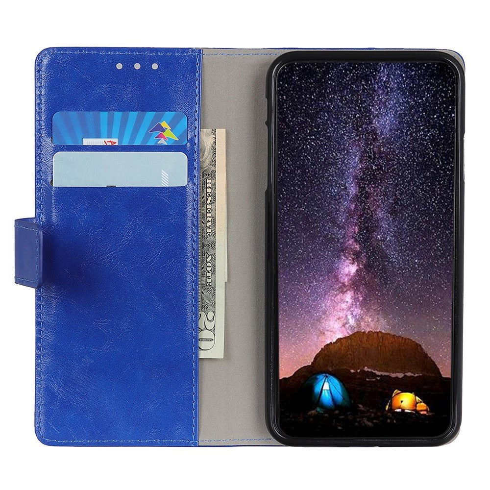 Huawei Honor 9X Lite Neutral Leather Wallet Case Blue