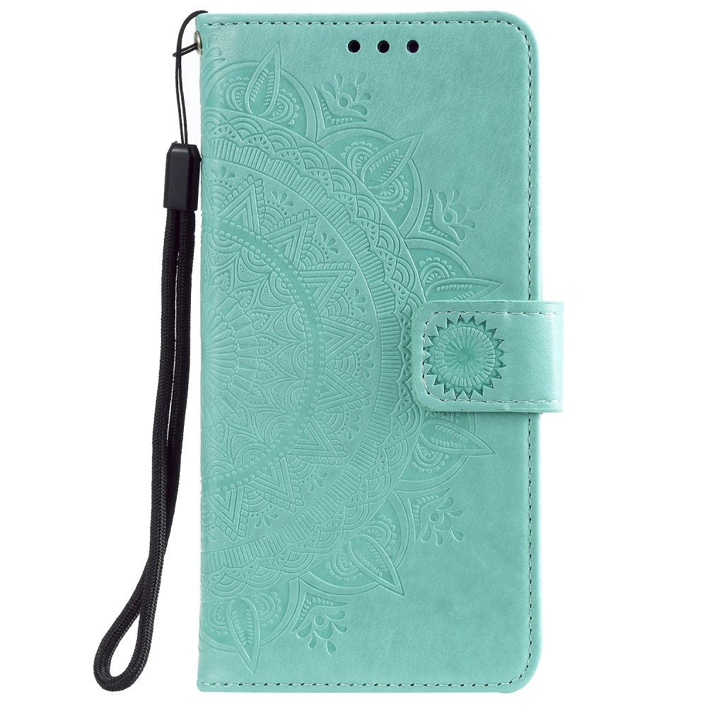 Huawei Honor 9X Lite Leather Wallet Case Mandala Pattern Mint