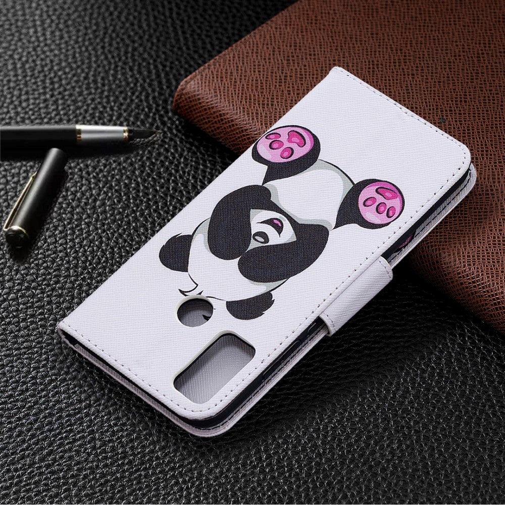 Huawei Honor 9X Lite Leather Wallet Case - Cute Panda