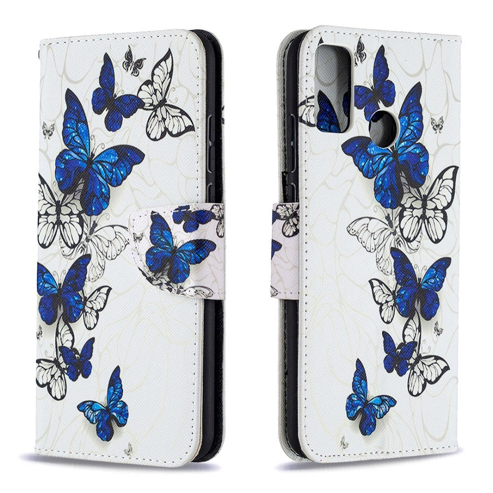 Huawei Honor 9X Lite Leather Wallet Case - Butterfly Swarm