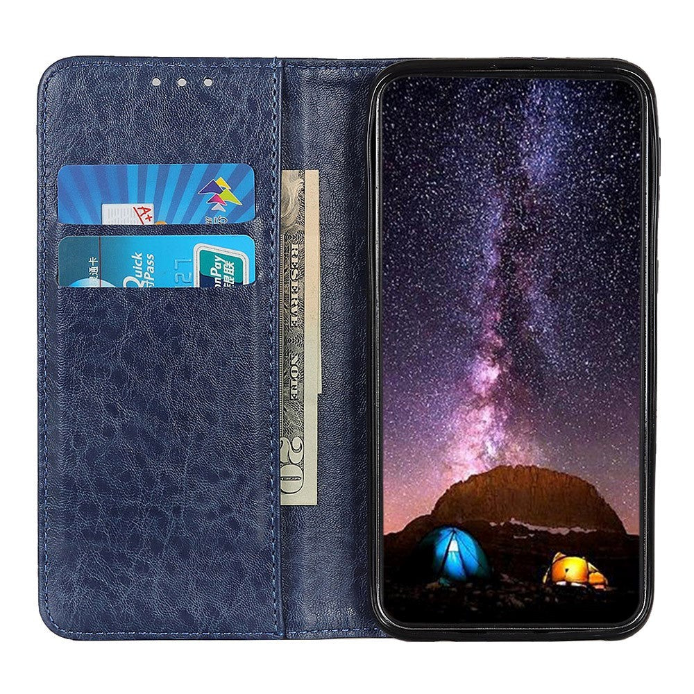 Huawei P Smart (2021) Modern Neutral Leather Wallet Case - Blue