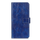 Huawei P Smart 2021 Shiny Leather Wallet Case - Blue