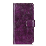 Huawei P Smart 2021 Shiny Leather Wallet Case - Purple