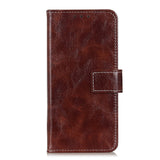 Huawei P Smart 2021 Shiny Leather Wallet Case - Brown