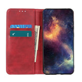 Huawei P Smart (2021) Modern Leather Wallet Case - Red