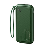 Usams US-CD150 PowerBank 2 x USB-A 10.000 mAh - Green