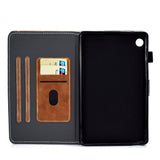 Huawei MatePad T10 / T10s Soft Leather Case w. Stand & Card Holder - Brown