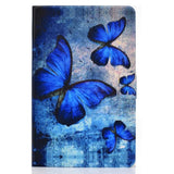 Huawei MatePad 10.4" Case w. Stand & Card Holder - Blue Butterflies