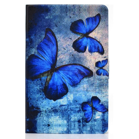 Huawei MatePad 10.4" Case w. Stand & Card Holder - Blue Butterflies