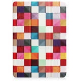 Huawei MediaPad T3 10 9.6" Case - Tri-Fold Leather Case "Colorful Squares" Multicolor