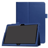 Huawei MediaPad T3 10 9.6" Leather Case w. Flip Stand - Dark Blue