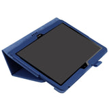 Huawei MediaPad T3 10 9.6" Leather Case w. Flip Stand - Dark Blue