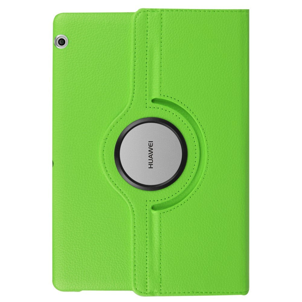 Huawei MediaPad T3 10 9.6" Case - Leather Case w. 360 Degree Stand Green