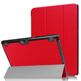 Lenovo Tab 10 (TB-X103F) Case - Tri-fold Leather Case - Red