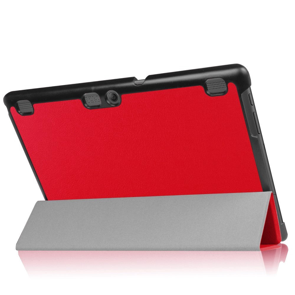 Lenovo Tab 10 (TB-X103F) Case - Tri-fold Leather Case - Red