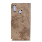 Motorola Moto E6 Plus Vintage Leather Wallet Case Brown