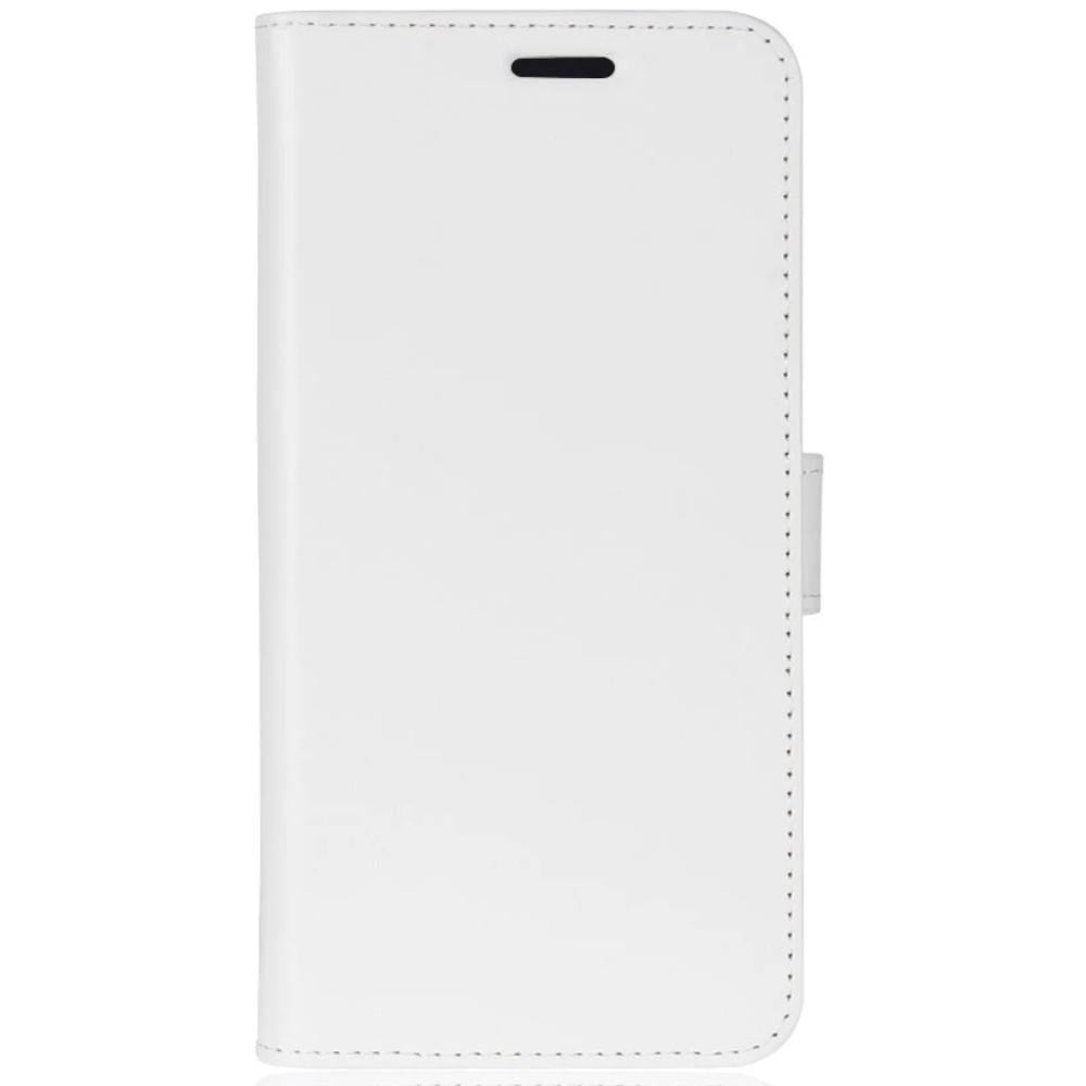 Motorola Moto E6 Plus Neutral Leather Wallet Case White