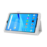 Lenovo Tab M8 (2nd Gen.) 8" Litchi Leather Case with Stand Function & Magnetic Lock - White