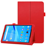 Lenovo Tab M8 (2nd Gen.) 8" Litchi Leather Case with Stand Function & Magnetic lock - Red