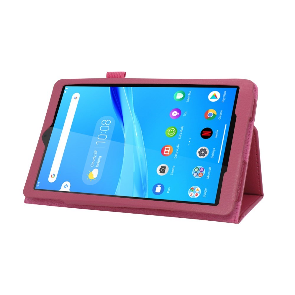 Lenovo Tab M8 (2nd Gen.) 8" Litchi Leather Case with Stand Function & Magnetic Lock - Pink