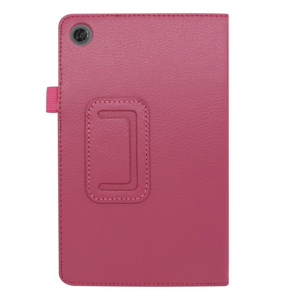 Lenovo Tab M8 (2nd Gen.) 8" Litchi Leather Case with Stand Function & Magnetic Lock - Pink