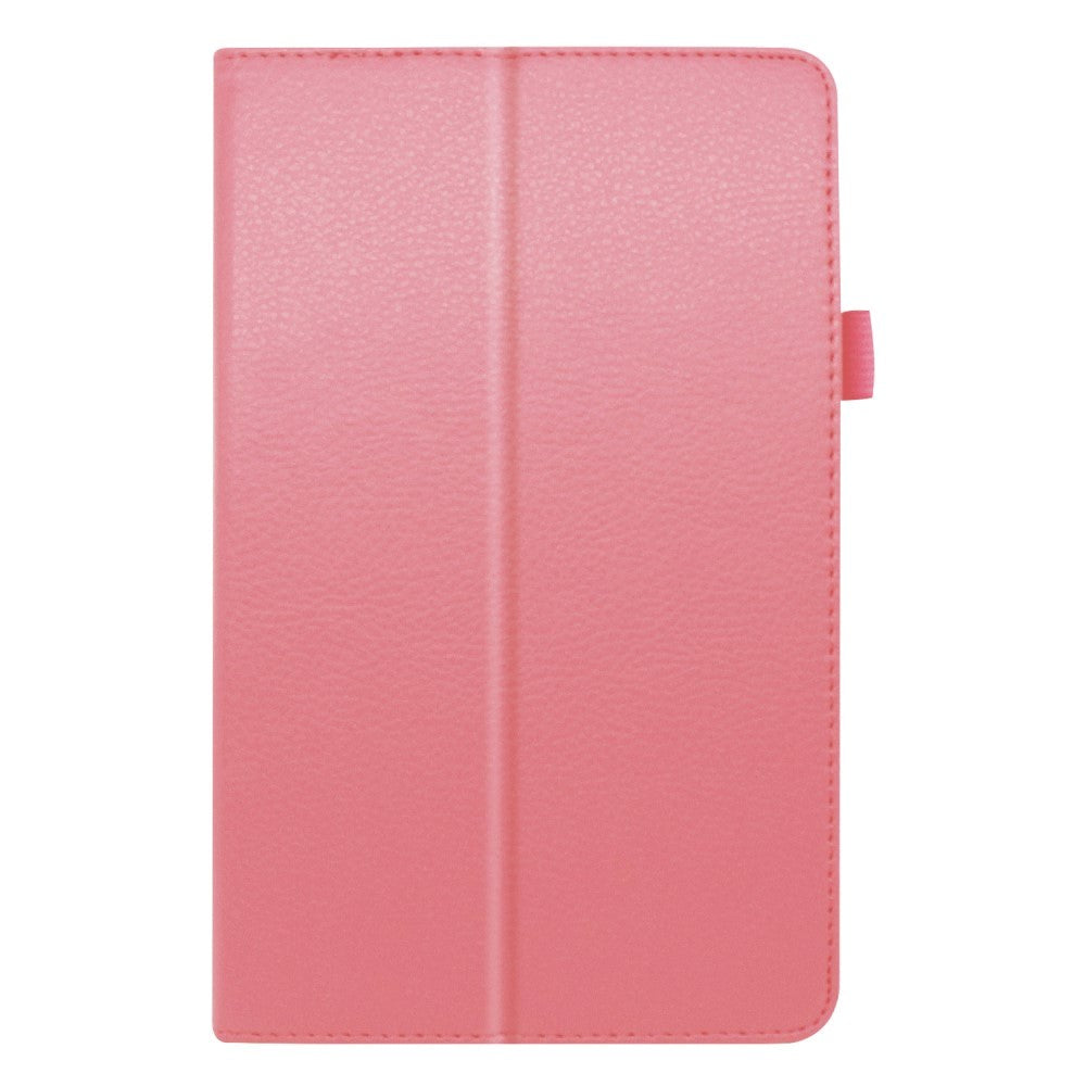 Lenovo Tab M8 (2nd Gen.) 8" Litchi Leather Case w. Stand & Magnetic Lock - Pink