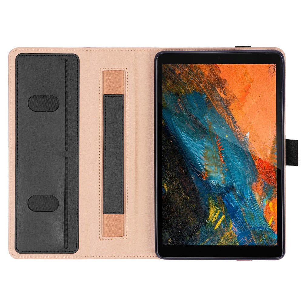 Lenovo Tab M8 (2nd. Gen) Leather Case with Card Holder & Stand - Black