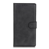 Motorola Moto G8 Power Lite Litchi Leather Wallet Case - Black