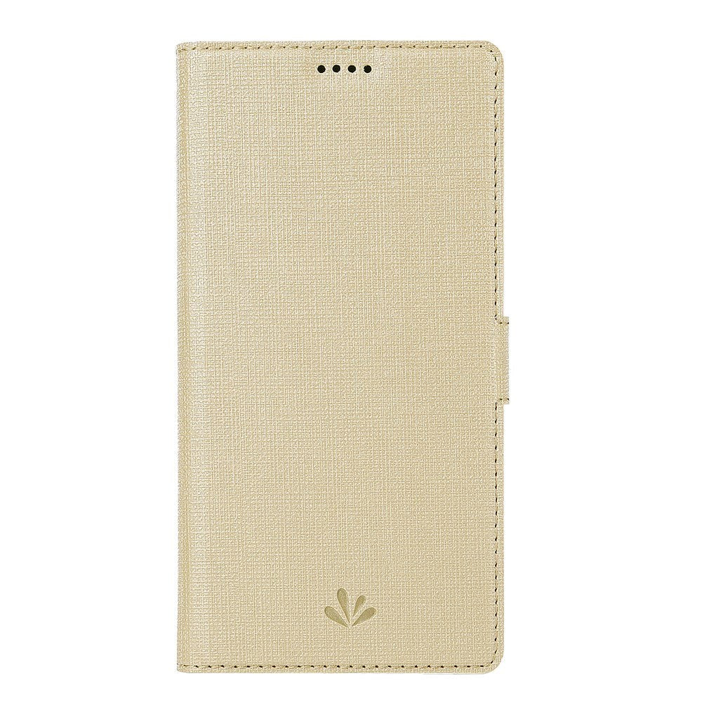 Motorola Moto G Pro VILI DMX Leather Case w. Card Holder & Chequered Texture Gold